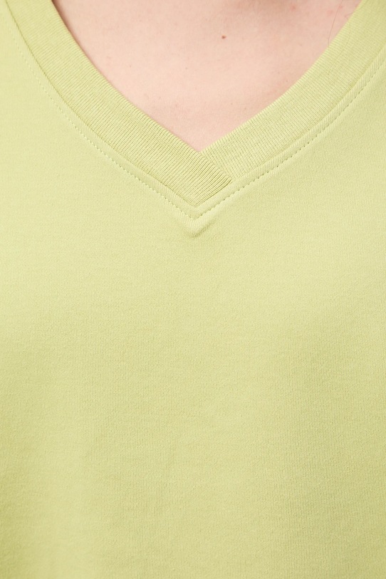 Bavlněné tričko dámské interlock bez vzoru RS26-TSD041 zelená