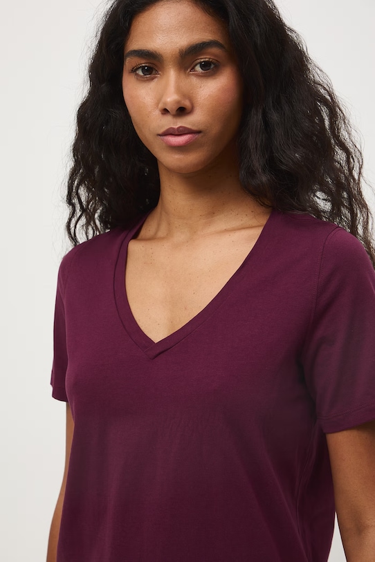 Tričko ženské bavlněné burgundské RS26-TSD052