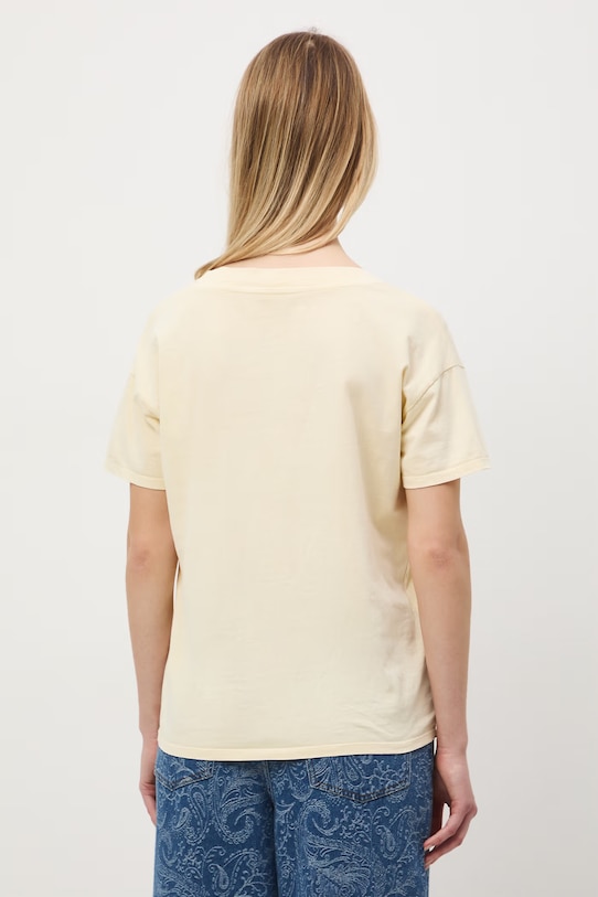 Odzież Medicine t-shirt oversize damski bawełniany RS26-TSD060 żółty