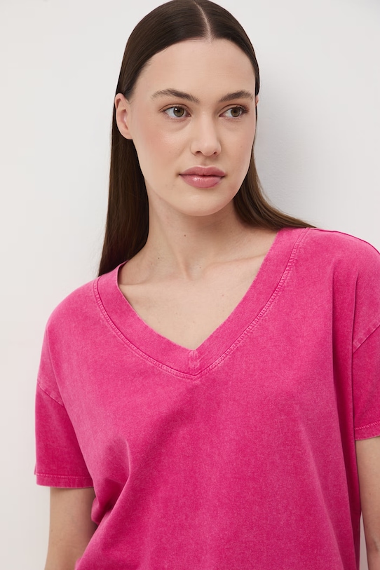 Medicine t-shirt oversize damski bawełniany różowy RS26-TSD060