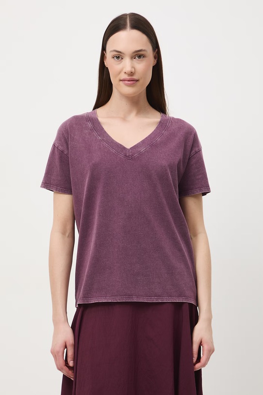 Medicine t-shirt oversize damski bawełniany RS26-TSD060 fioletowy RS26