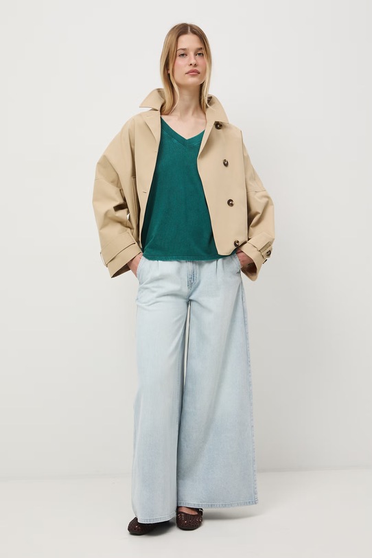 Medicine t-shirt oversize damski bawełniany RS26-TSD060 turkusowy RS26