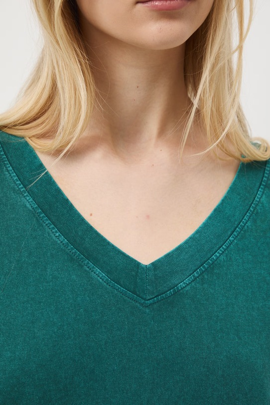 Medicine t-shirt oversize damski bawełniany RS26-TSD060 turkusowy