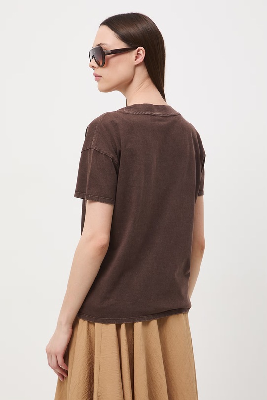 Odzież Medicine t-shirt oversize damski bawełniany RS26-TSD060 brązowy