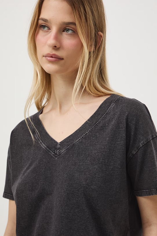 Medicine t-shirt oversize damski bawełniany szary RS26-TSD060