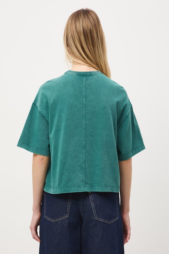 Odzież t-shirt damski bawełniany RS26-TSD063 turkusowy