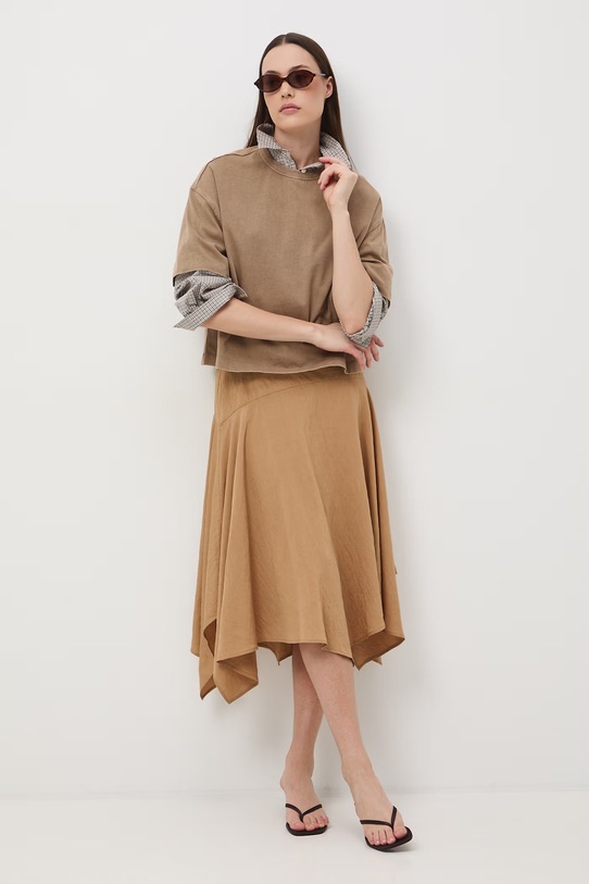 Medicine t-shirt damski bawełniany RS26-TSD063 beżowy RS26