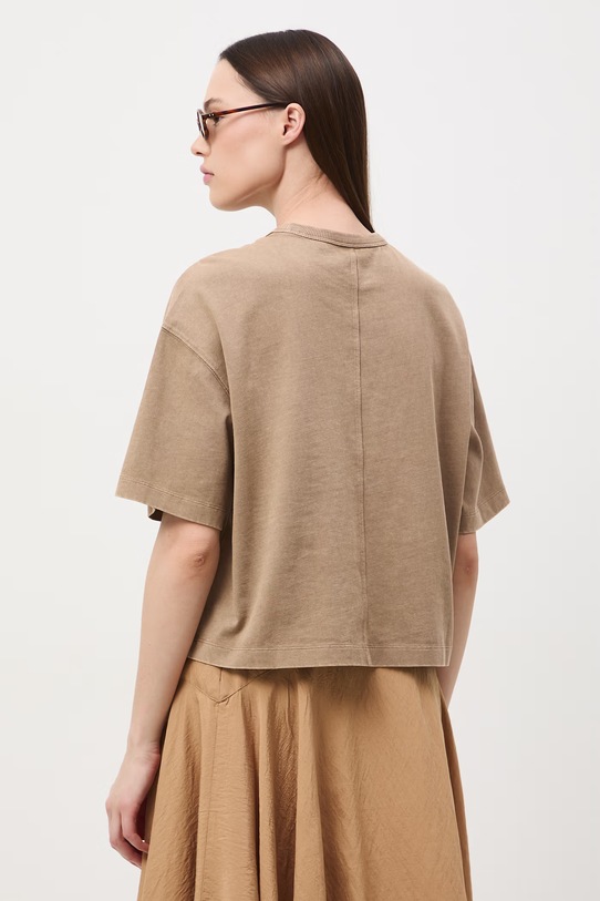 Odzież Medicine t-shirt damski bawełniany RS26-TSD063 beżowy