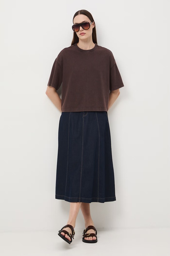 Medicine t-shirt da donna in cotone RS26-TSD063 marrone RS26