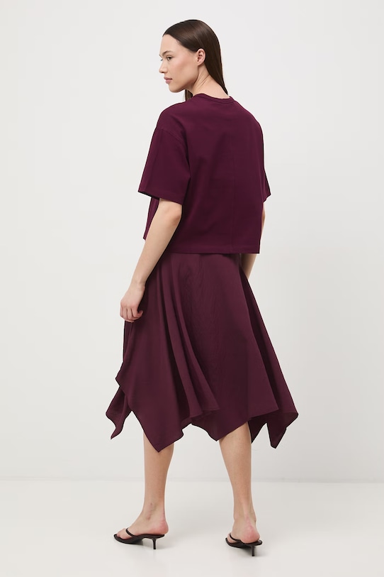 Odzież t-shirt damski bawełniany RS26-TSD063 bordowy