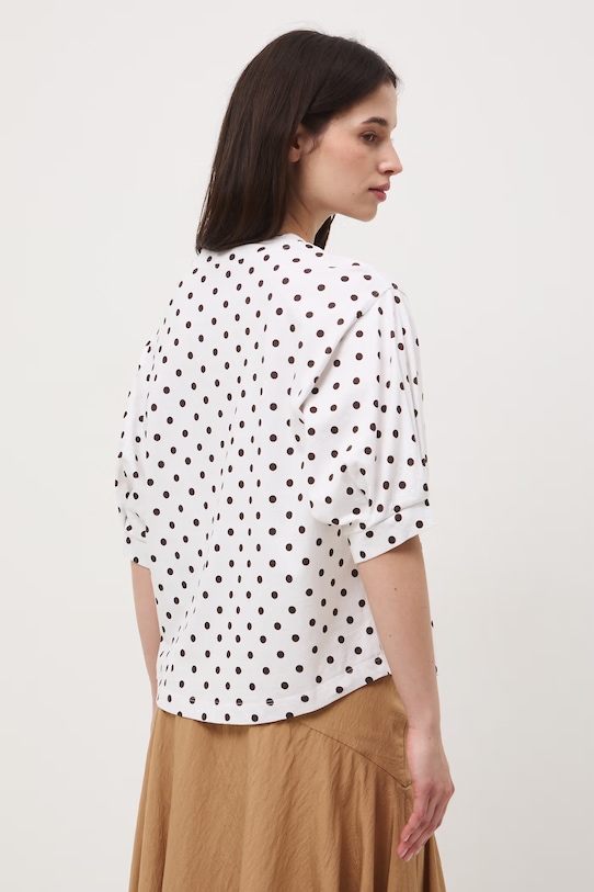 Odzież T-shirt damski bawełniany RS26-TSD071 beżowy