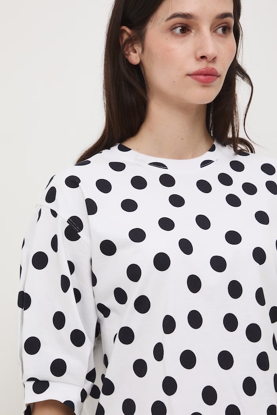 T-shirt damski bawełniany beżowy RS26-TSD071