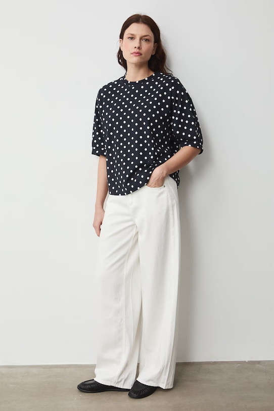 T-shirt damski bawełniany czarny RS26-TSD071