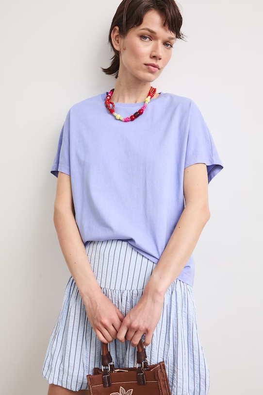 Medicine női pamut póló RS26-TSD080 lila RS26