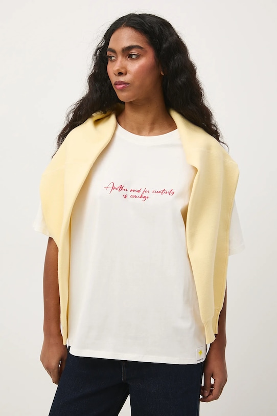 Odzież Medicine t-shirt bawełniany RS26-TSD250 beżowy