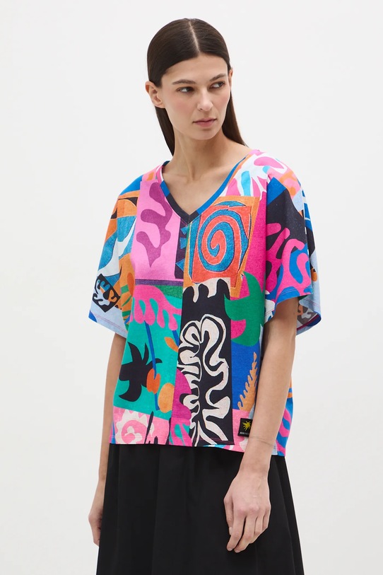 Medicine t-shirt bawełniany RS26-TSD253 multicolor RS26