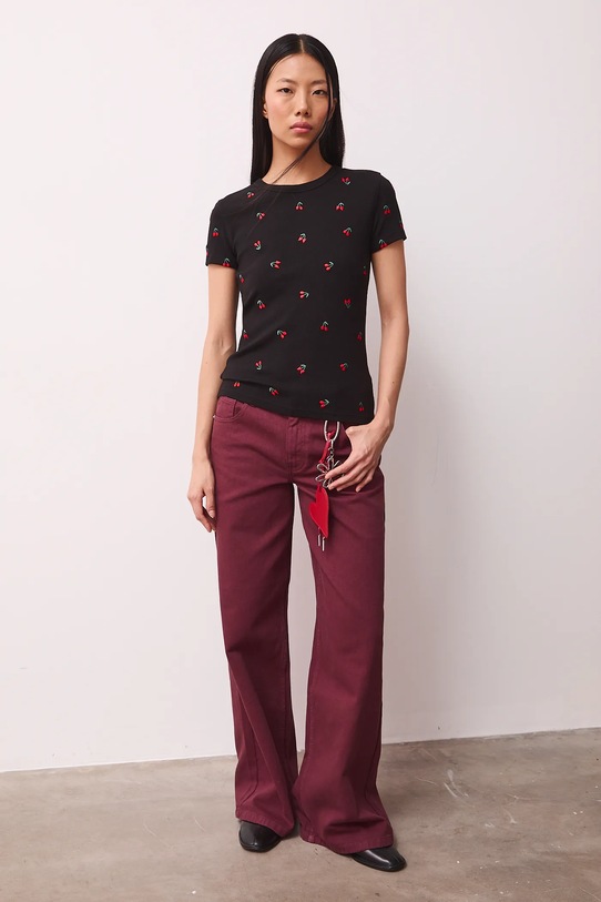 Medicine t-shirt aplikacja czarny RS26-TSD281