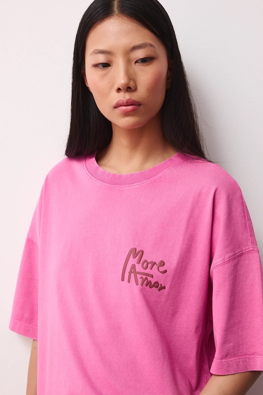 Medicine t-shirt bawełniany różowy RS26-TSD282