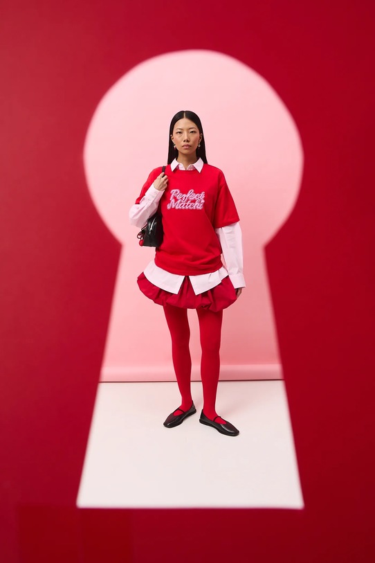 Βαμβακερό μπλουζάκι Medicine RS26-TSD283 κόκκινο RS26