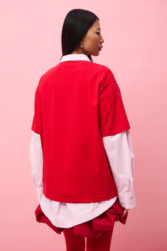 Odzież Medicine t-shirt bawełniany RS26-TSD283 czerwony