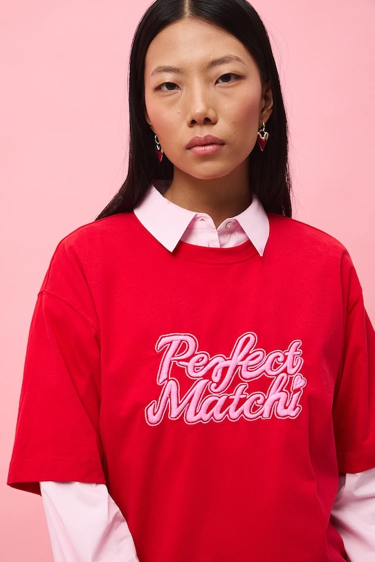 Medicine t-shirt bawełniany czerwony RS26-TSD283