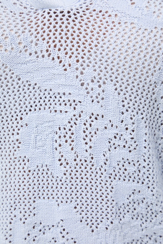 T-shirt damski ażurowy z wiskozą RS26-TSD304