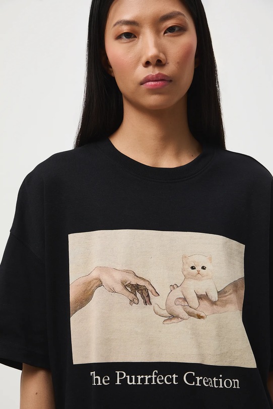 Medicine t-shirt bawełniany czarny RS26-TSD350