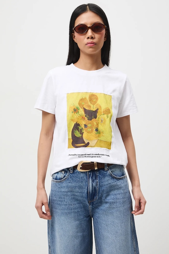 Odzież Medicine t-shirt RS26-TSD352 biały