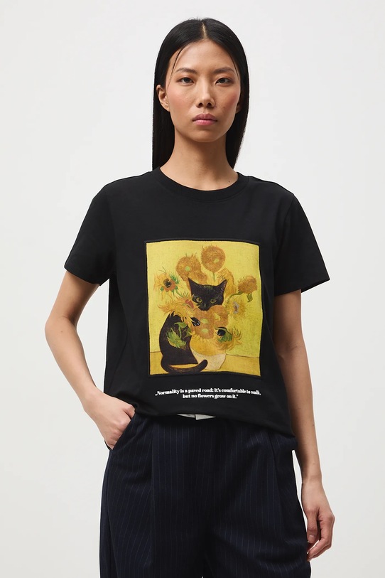 Medicine t-shirt z elastanem czarny RS26-TSD352