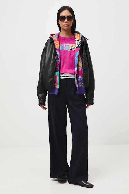 Medicine t-shirt bawełniany RS26-TSD355 fioletowy RS26