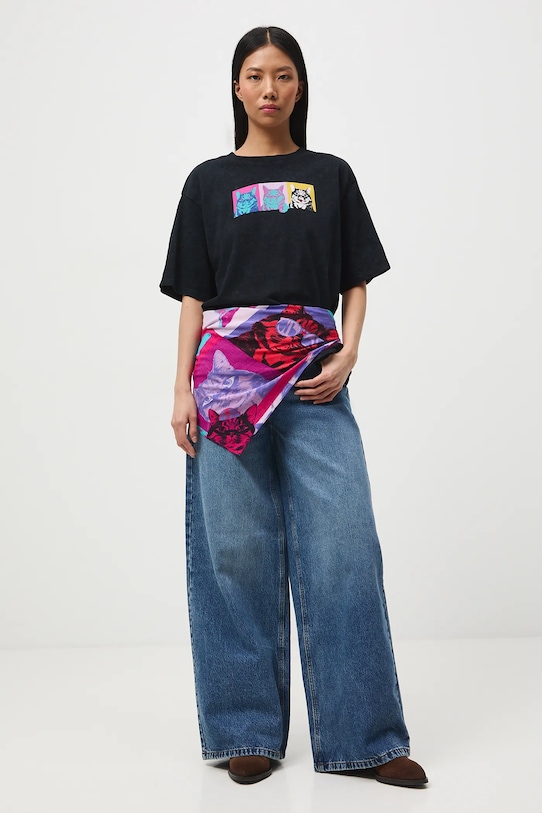 Medicine t-shirt bawełniany RS26-TSD355 czarny RS26