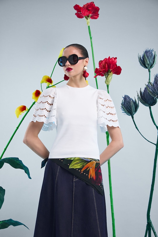 Medicine t-shirt z elastanem biały RS26-TSD401