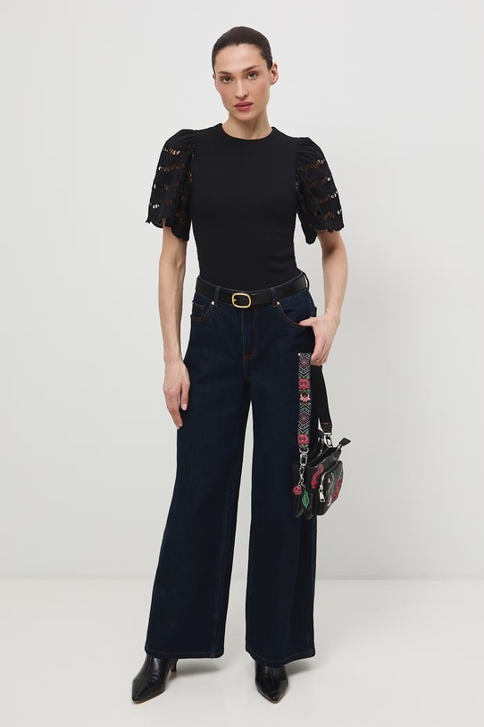 Medicine t-shirt z elastanem czarny RS26-TSD401