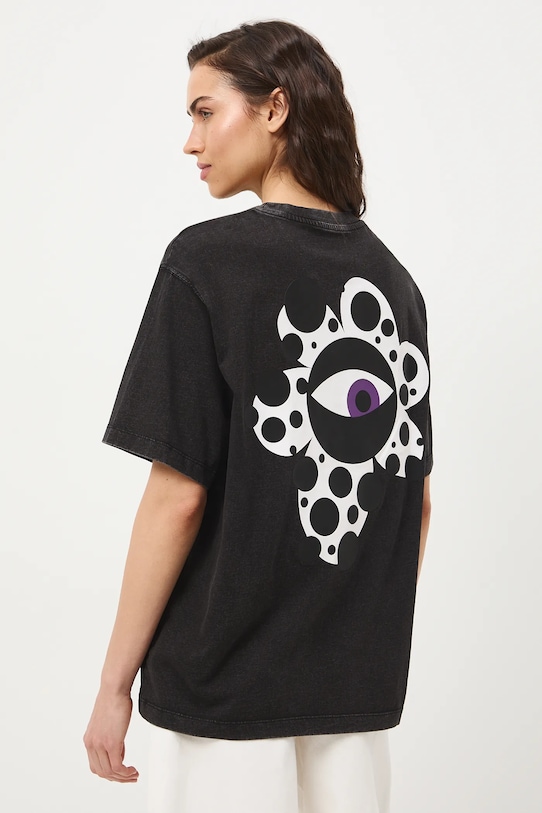 Medicine t-shirt oversize damski bawełniany RS26-TSD451 szary