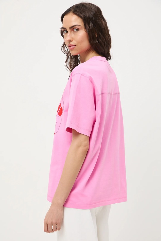 MEDICINE t-shirt oversize damski bawełniany różowy RS26-TSD452