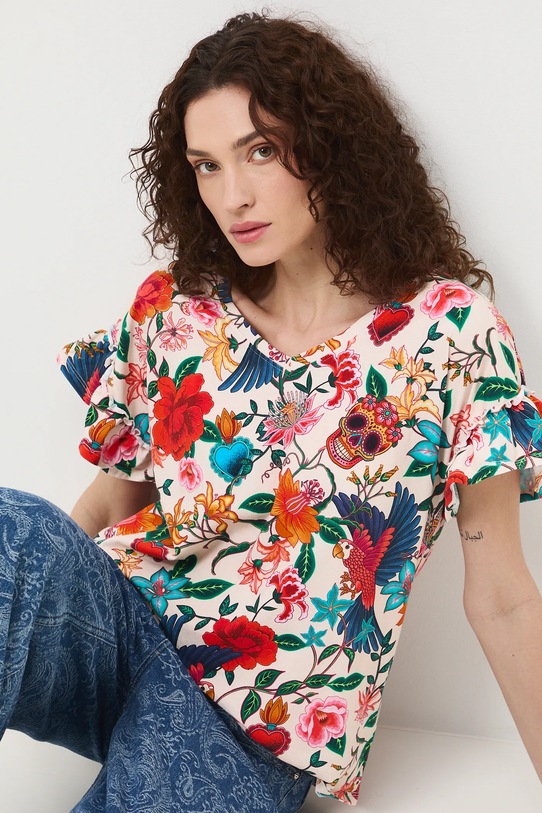 Medicine t-shirt wzorzyste multicolor RS26-TSD481