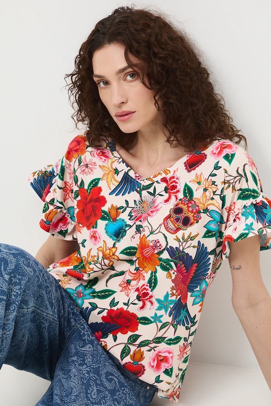 Medicine t-shirt wzorzyste multicolor RS26-TSD481