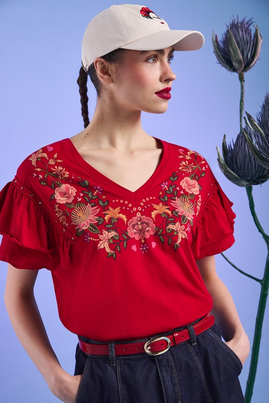 Medicine t-shirt bawełniany nadruk czerwony RS26-TSD482