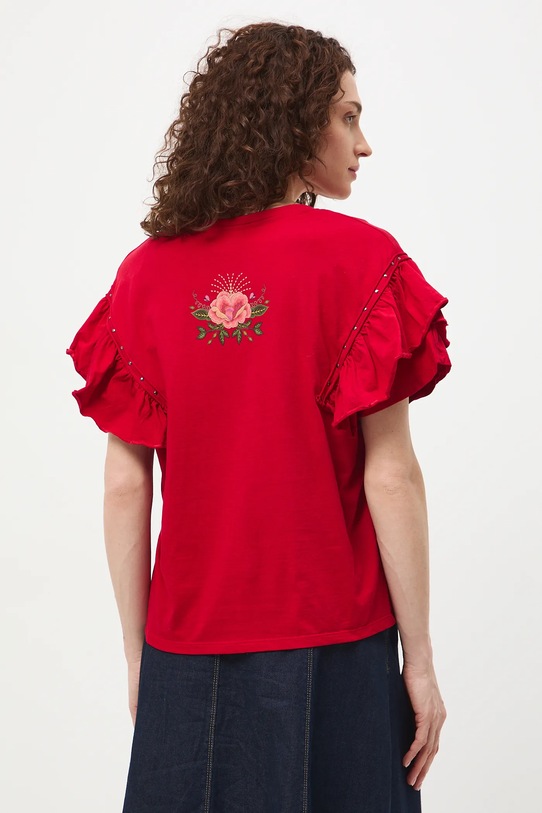 Medicine t-shirt bawełniany czerwony RS26-TSD482