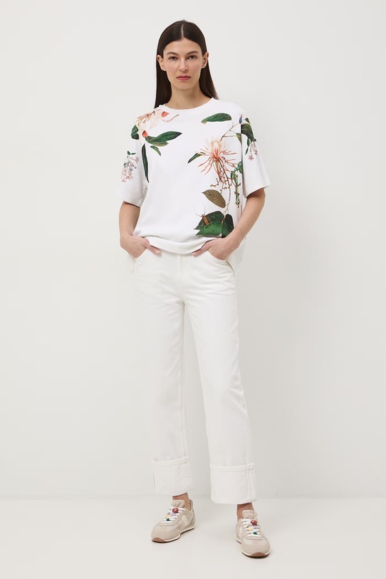 Medicine t-shirt oversize damski bawełniany RS26-TSD501 biały RS26