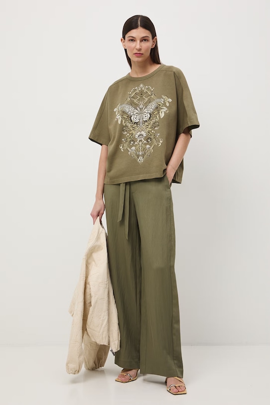 Medicine t-shirt damski bawełniany RS26-TSD503 zielony RS26