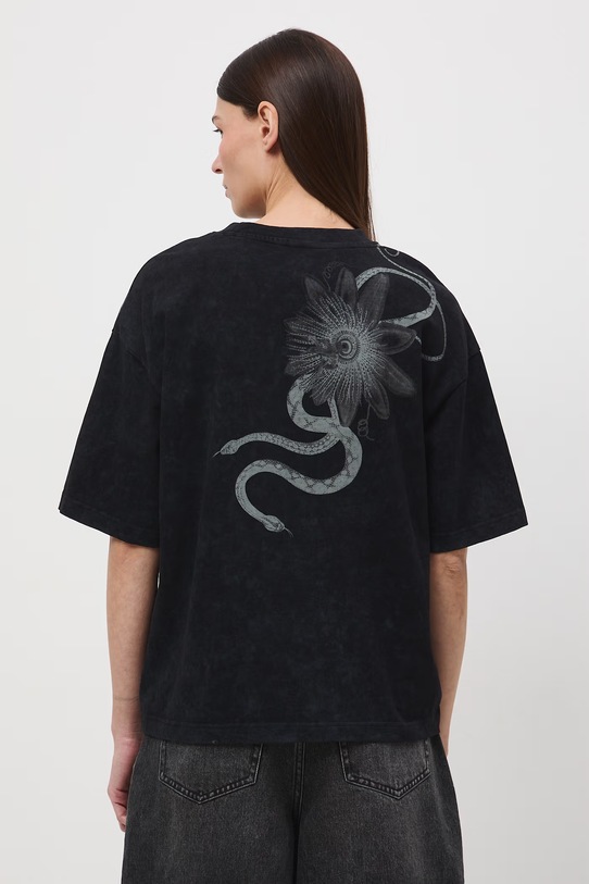 Odzież Medicine t-shirt oversize damski bawełniany RS26-TSD507 czarny