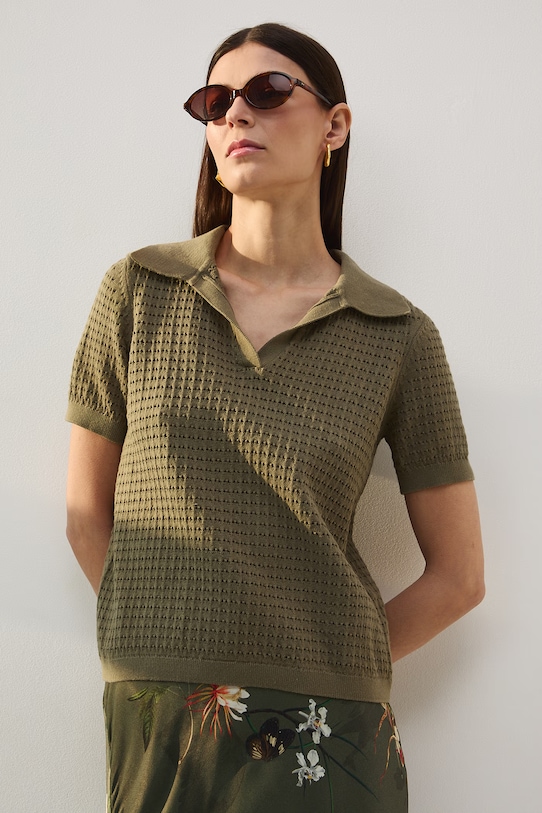 Medicine t-shirt damski bawełniany zielony RS26-TSD509