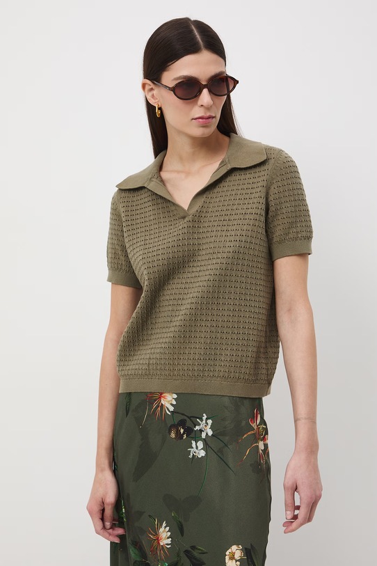 Medicine t-shirt damski bawełniany zielony RS26-TSD509