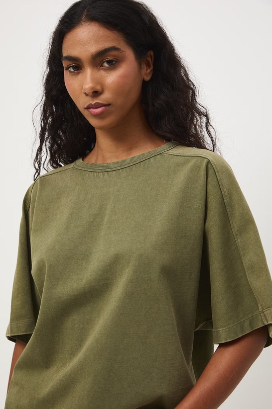 Medicine t-shirt oversize damski bawełniany zielony RS26-TSD510