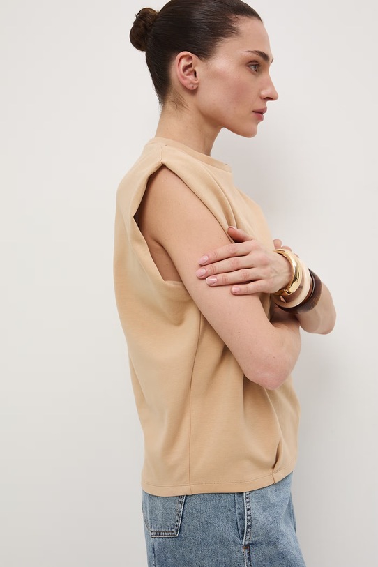 Medicine t-shirt damski beżowy RS26-TSD511