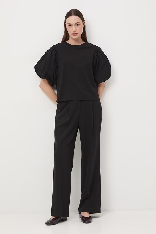 Medicine T-shirt damski bawełniany z elastanem RS26-TSD604 czarny RS26