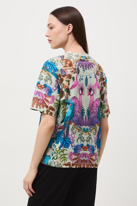 Medicine t-shirt oversize damski bawełniany zielony RS26-TSD651