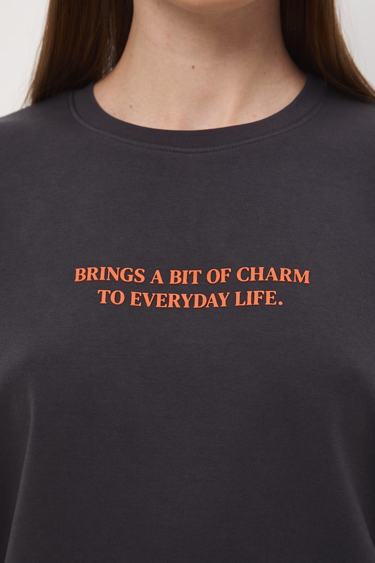 Medicine t-shirt oversize damski bawełniany z elastanem RS26-TSD653