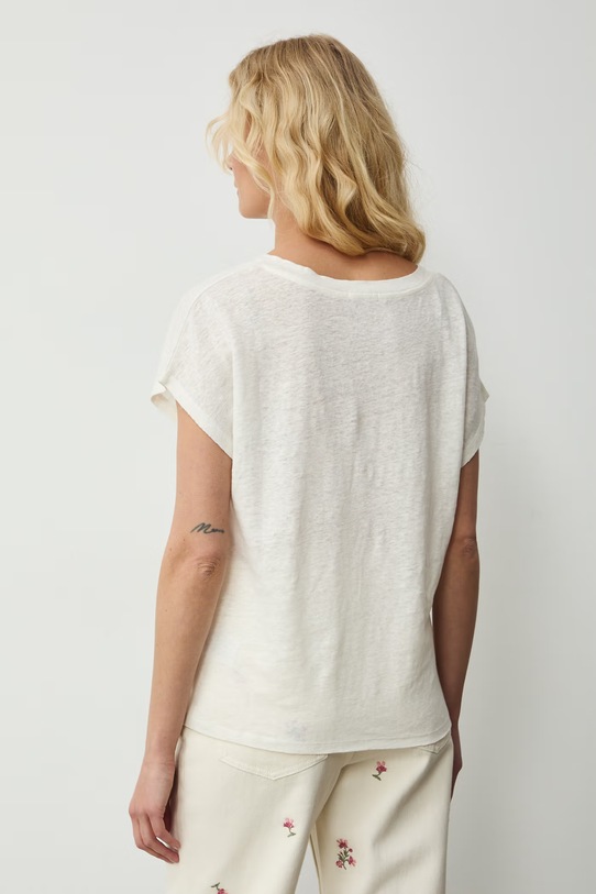 Odzież Medicine t-shirt damski lniany RS26-TSD700 beżowy